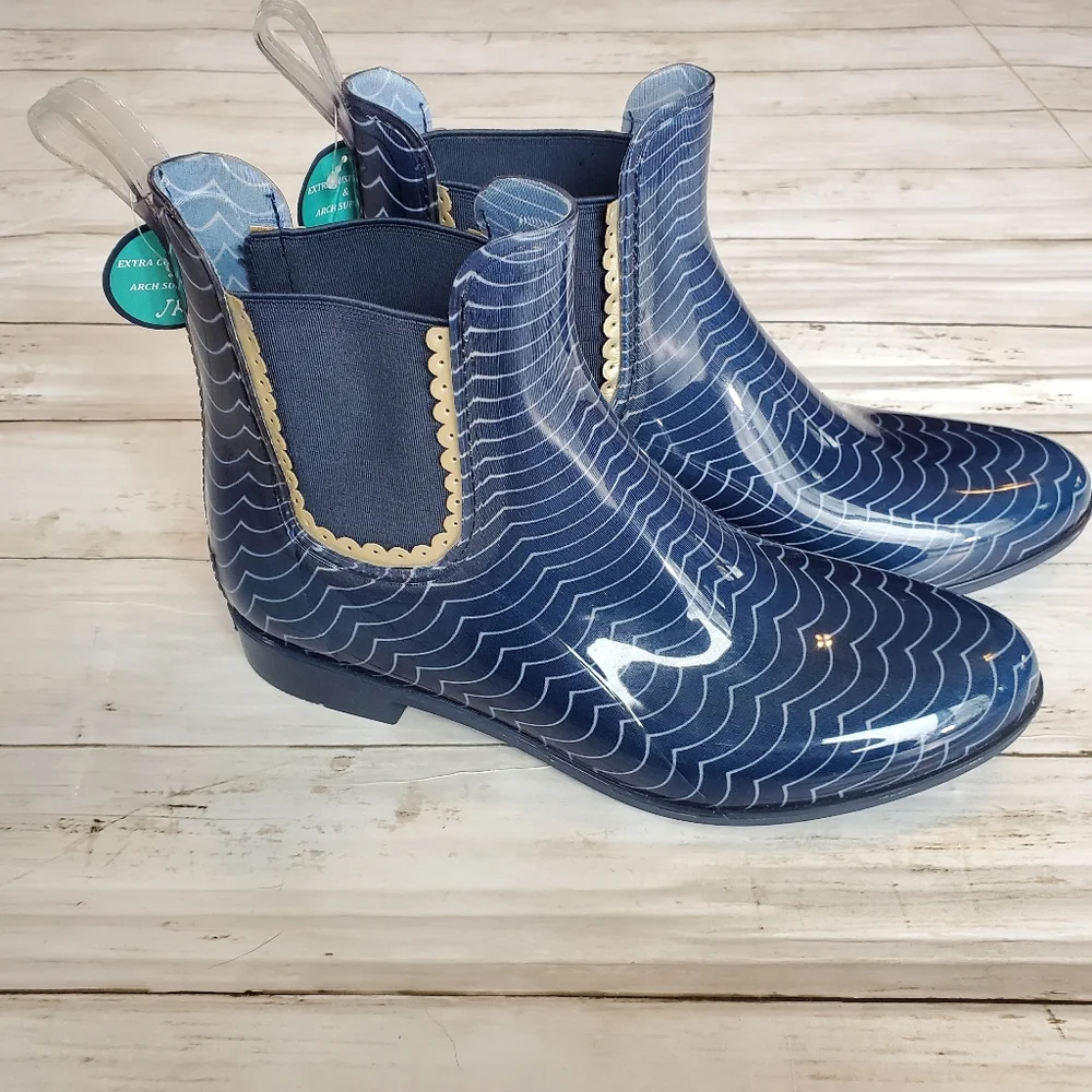 Nwt jack rogers‎ Sallie blue rain boot arch support size 11